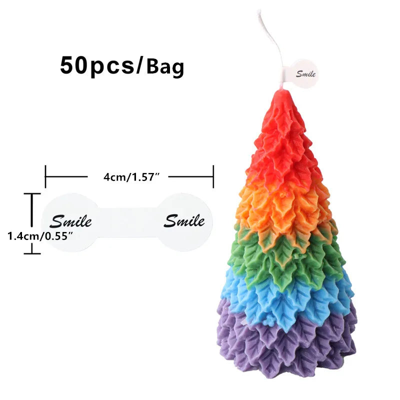 Self-Adhesive Candle Packaging Labels – Gift Box & Warning Seal Stickers