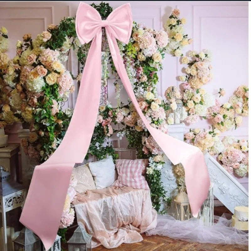 Super Large Satin Ribbon Bow – Giant Christmas Tree & Holiday Decor