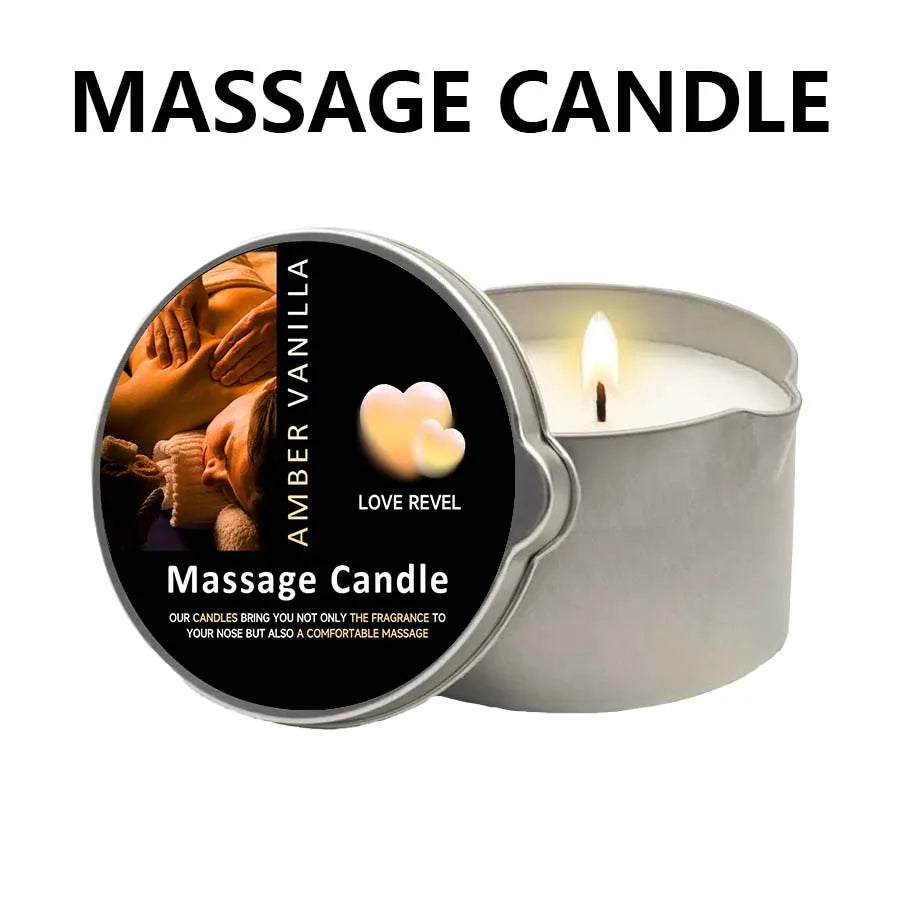 Sensual Massage Candle – 6 Essential Oil Scents | 1oz & 2oz with Pour Spout