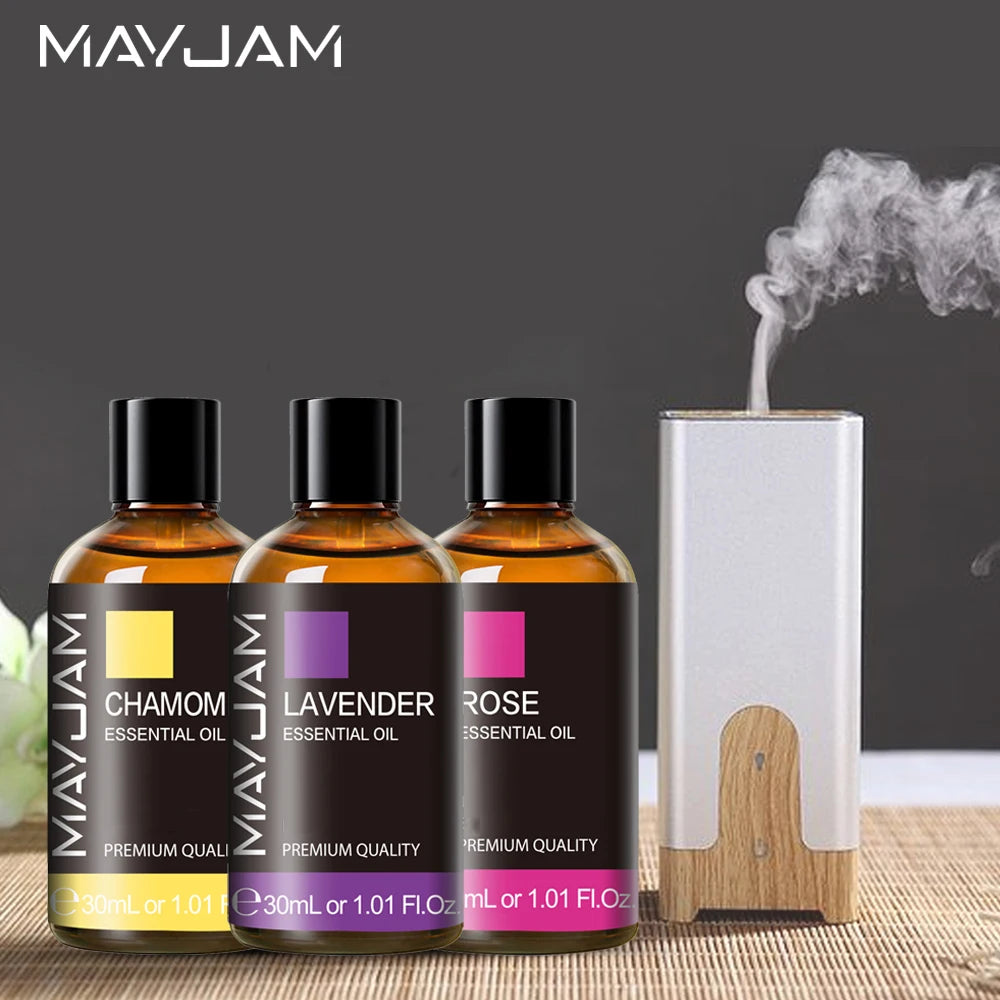 MAYJAM 30ml Aromatherapy Essential Oil – Lavender, Vanilla, Jasmine, Eucalyptus, Peppermint