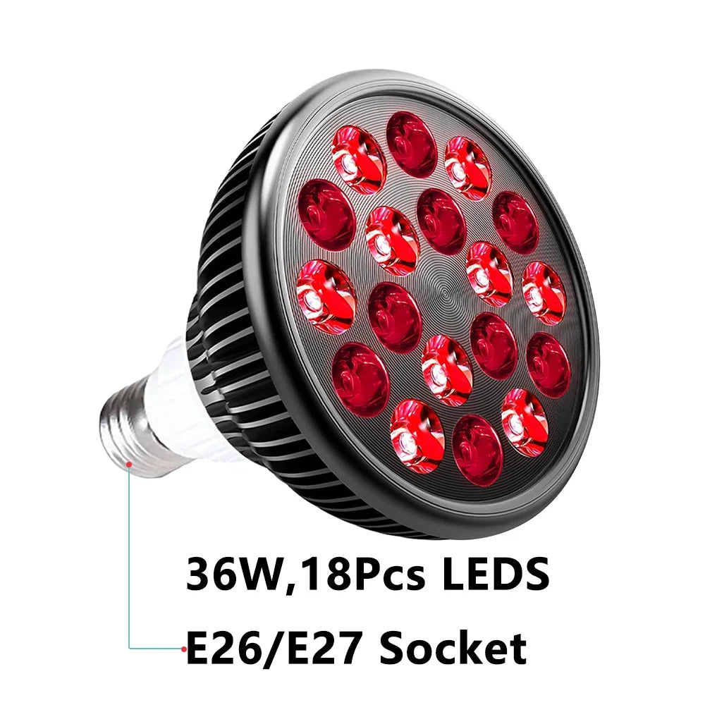 54W Red Light Therapy Lamp – 660nm & 850nm Infrared for Skin & Pain Relief