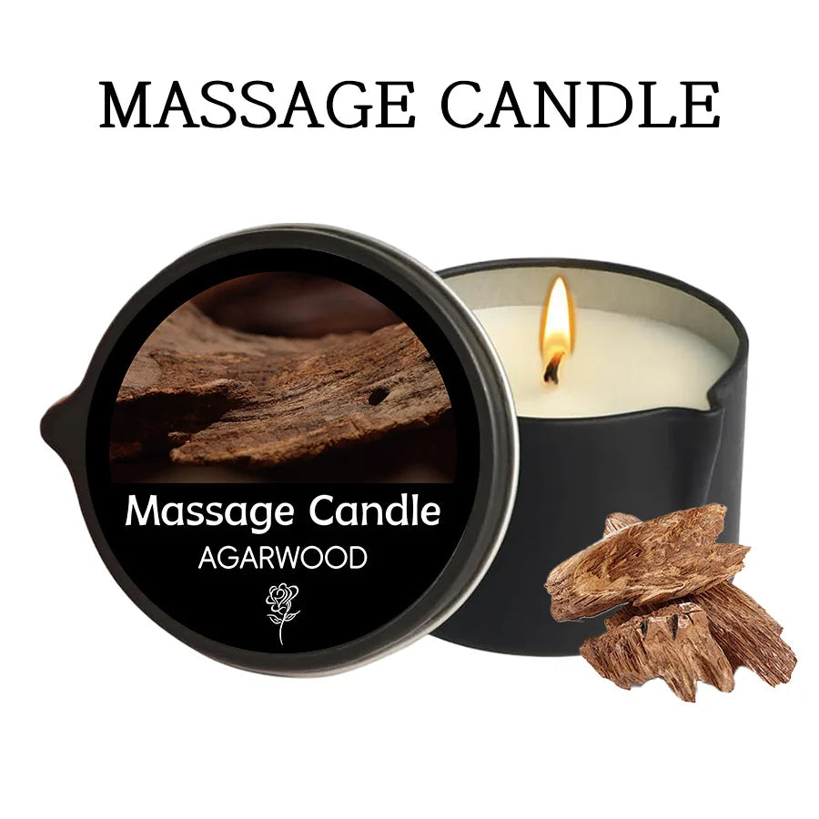 Luxury Aromatherapy Massage Oil Candle – Stress Relief & Skin Moisturizing