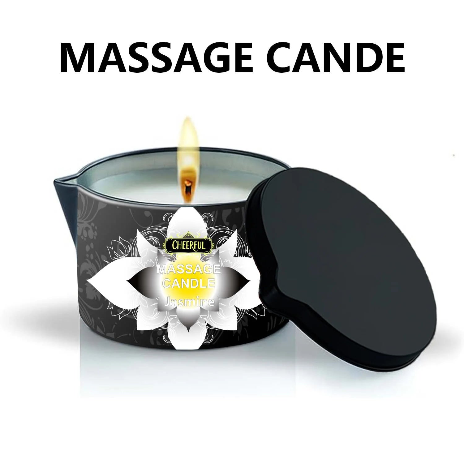 Luxury Aromatherapy Massage Oil Candle – Stress Relief & Skin Moisturizing
