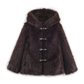 Womens Coat Jacket Faux Fur