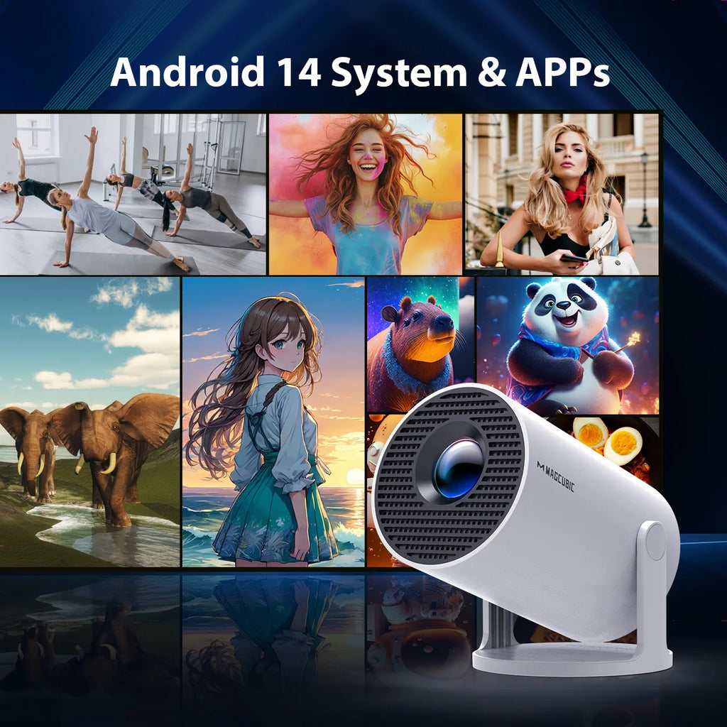 MAGCUBIC HY300 Pro 8K Projector – Smart Android 14 Home Theater with Dual WiFi6 & BT 5.0