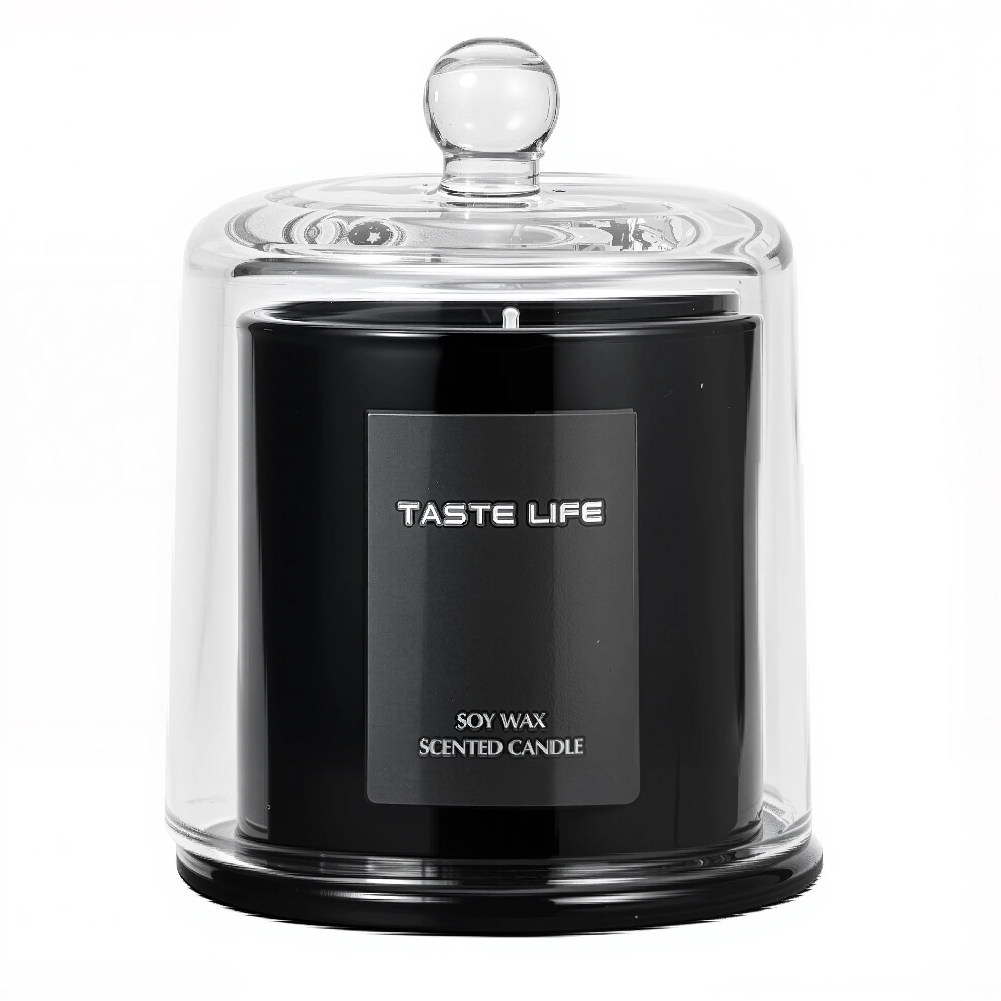 Premium Soy Wax Scented Candle with Glass Cloche – Smokeless Aromatherapy Candle for Home & Spa