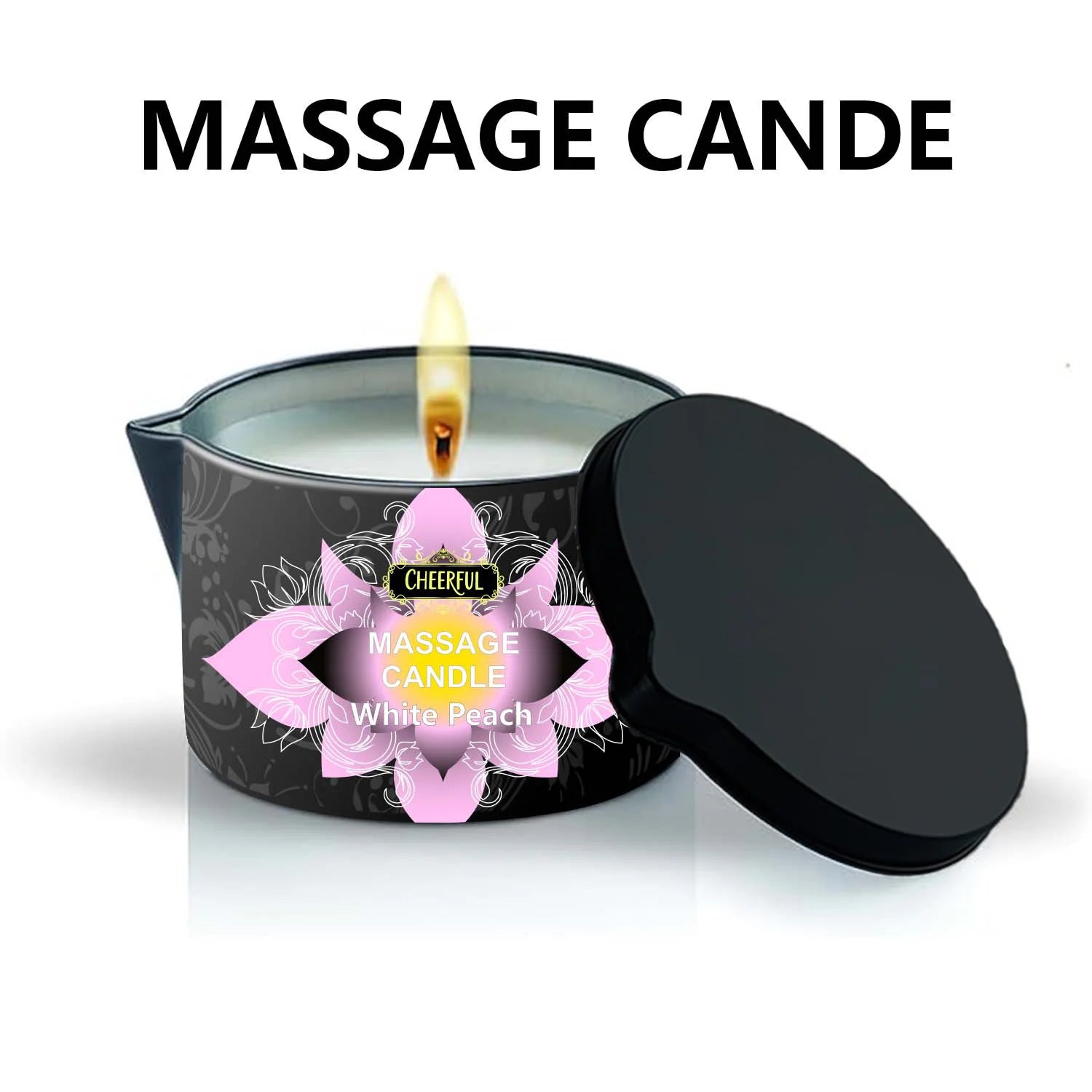 Luxury Aromatherapy Massage Oil Candle – Stress Relief & Skin Moisturizing