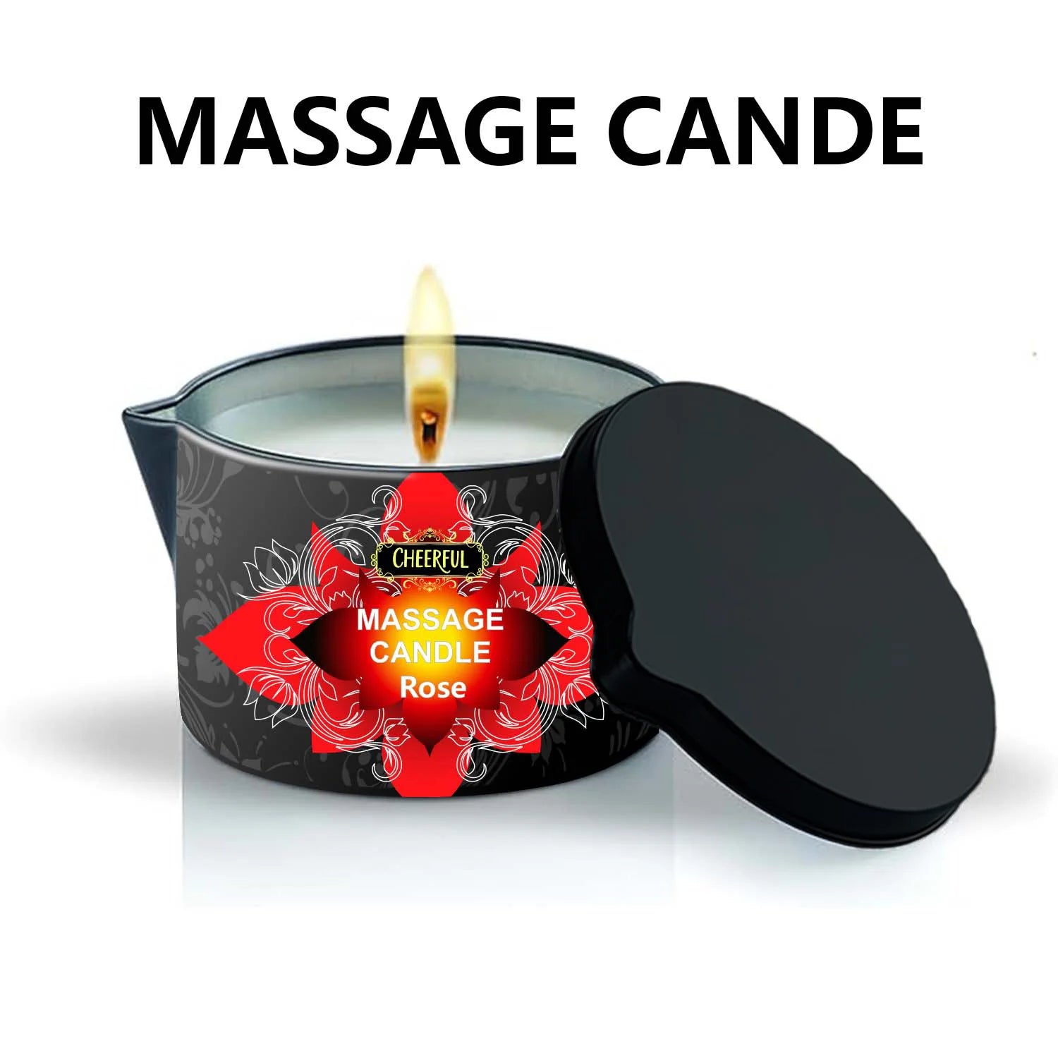 Luxury Aromatherapy Massage Oil Candle – Stress Relief & Skin Moisturizing