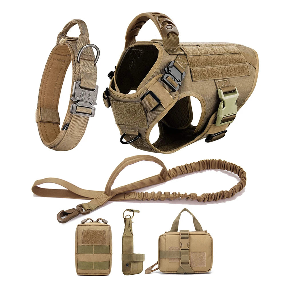 Large Dog Harness & Leash Set – Training Walking Vest for German Shepherd & Malinois