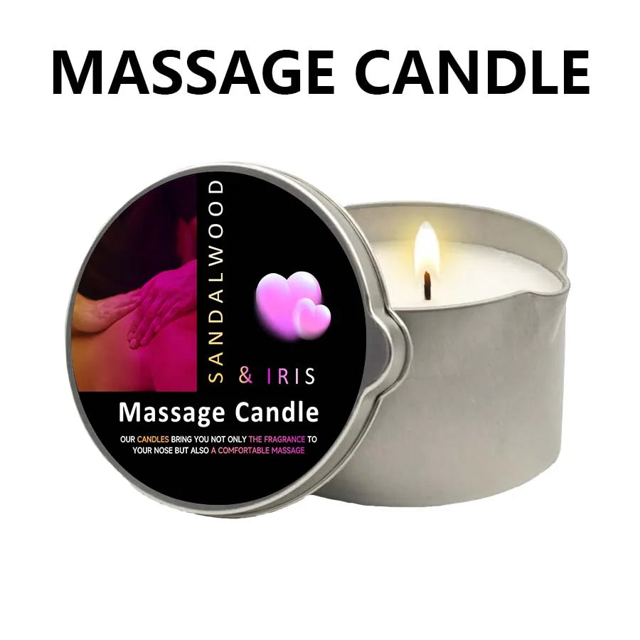 Sensual Massage Candle – 6 Essential Oil Scents | 1oz & 2oz with Pour Spout