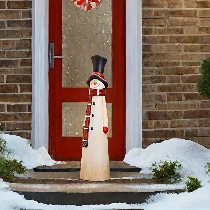 Charming Snowman Christmas Statue – Indoor & Outdoor Holiday Decor