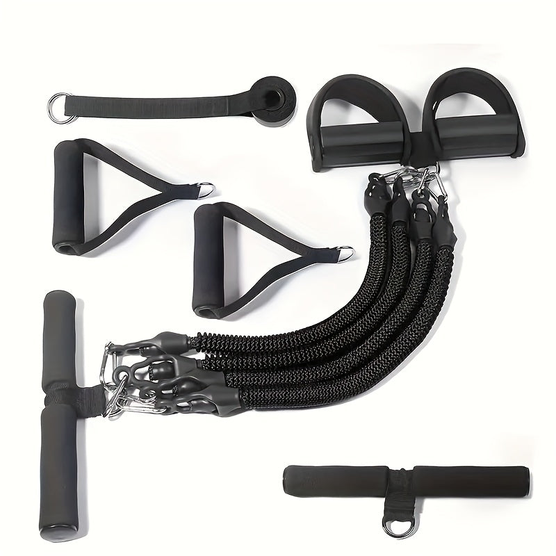 Adjustable multifunctional pedal puller for full-body strength training, resistance workouts, and stretching at home or on the go.