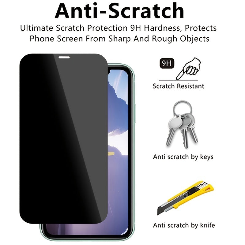 Privacy Screen Protector for iPhone – Anti-Spy Tempered Glass for iPhone 17 to 7 Series