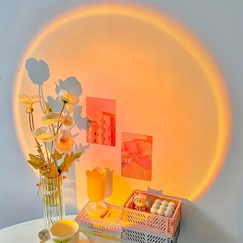 Sunset Projection Lamp – Romantic LED Ambient Light for Home Décor