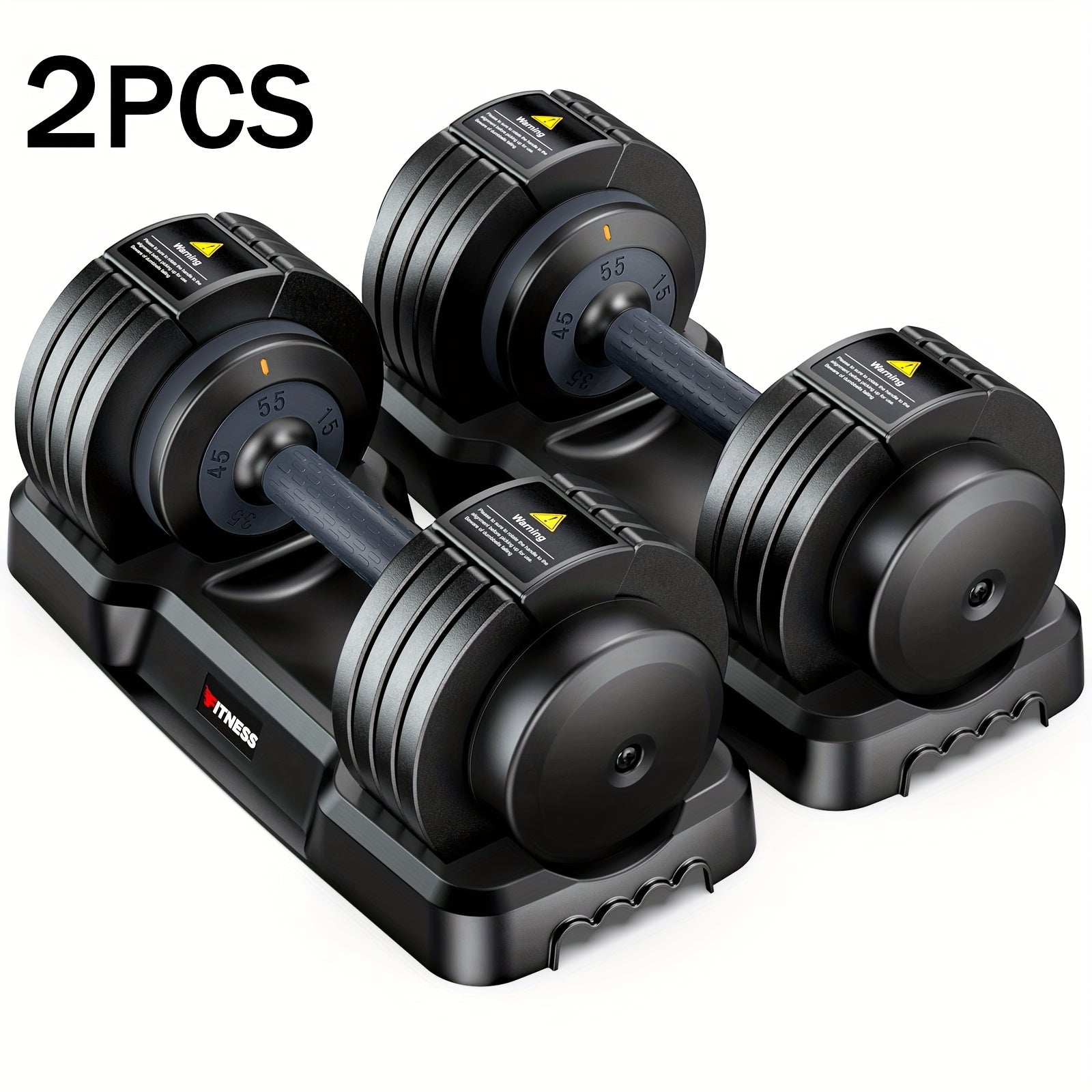 Adjustable Dumbbell Set 110lbs/50lbs – 5-in-1 Non-Slip Weight Set for Home Gym