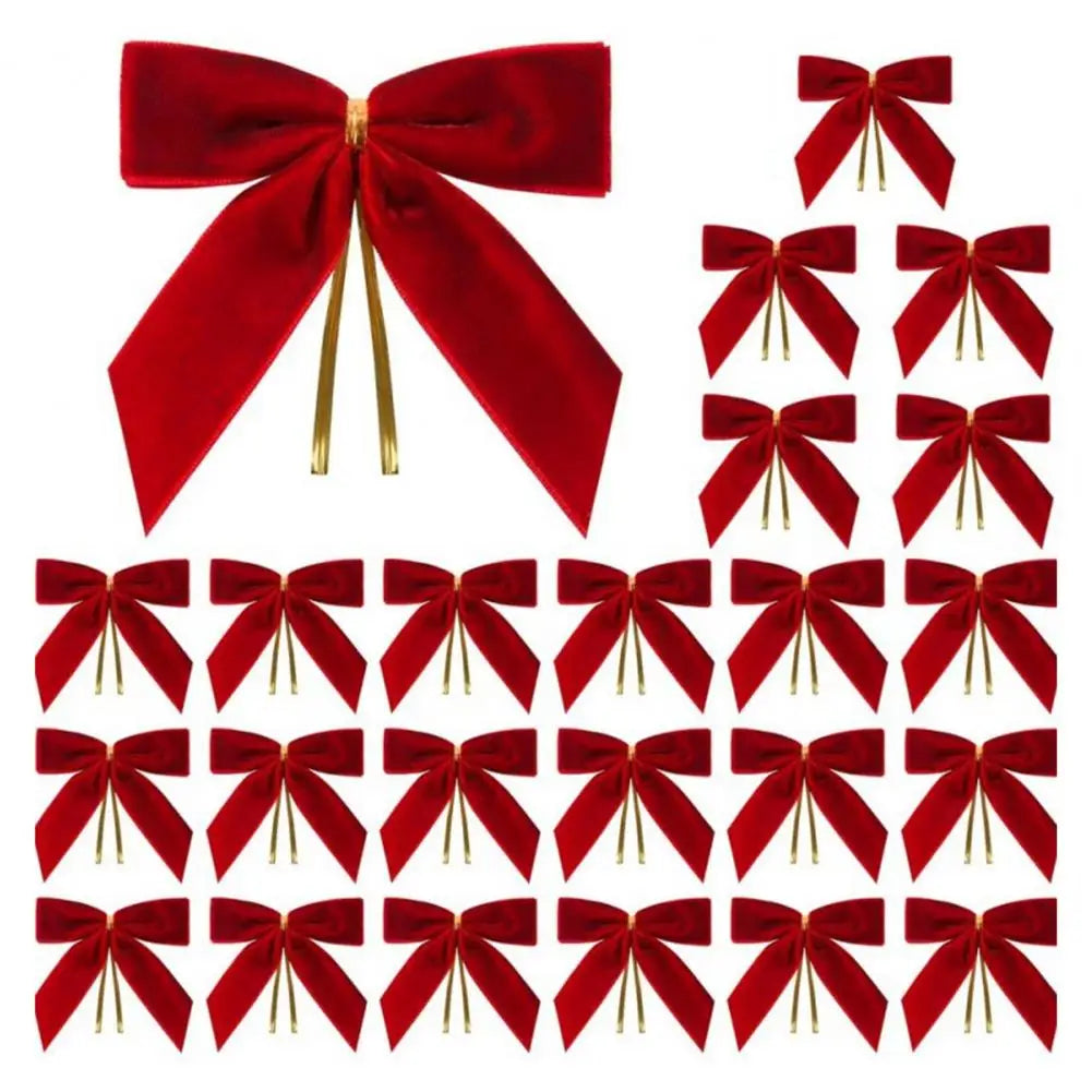 Elegant Christmas bowknot decoration for trees, gifts, doors, and holiday home décor