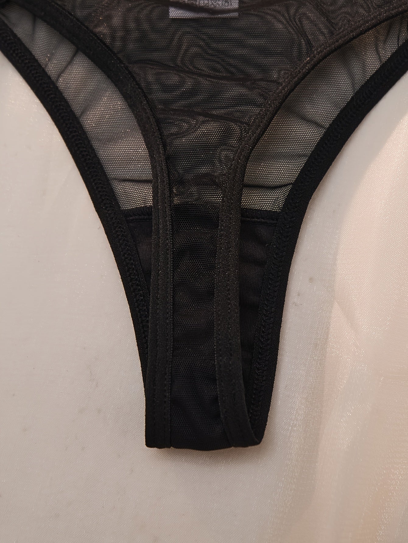 Christmas Black & Red Lace Sexy Lingerie Set – See-Through Push-Up Bra & Briefs