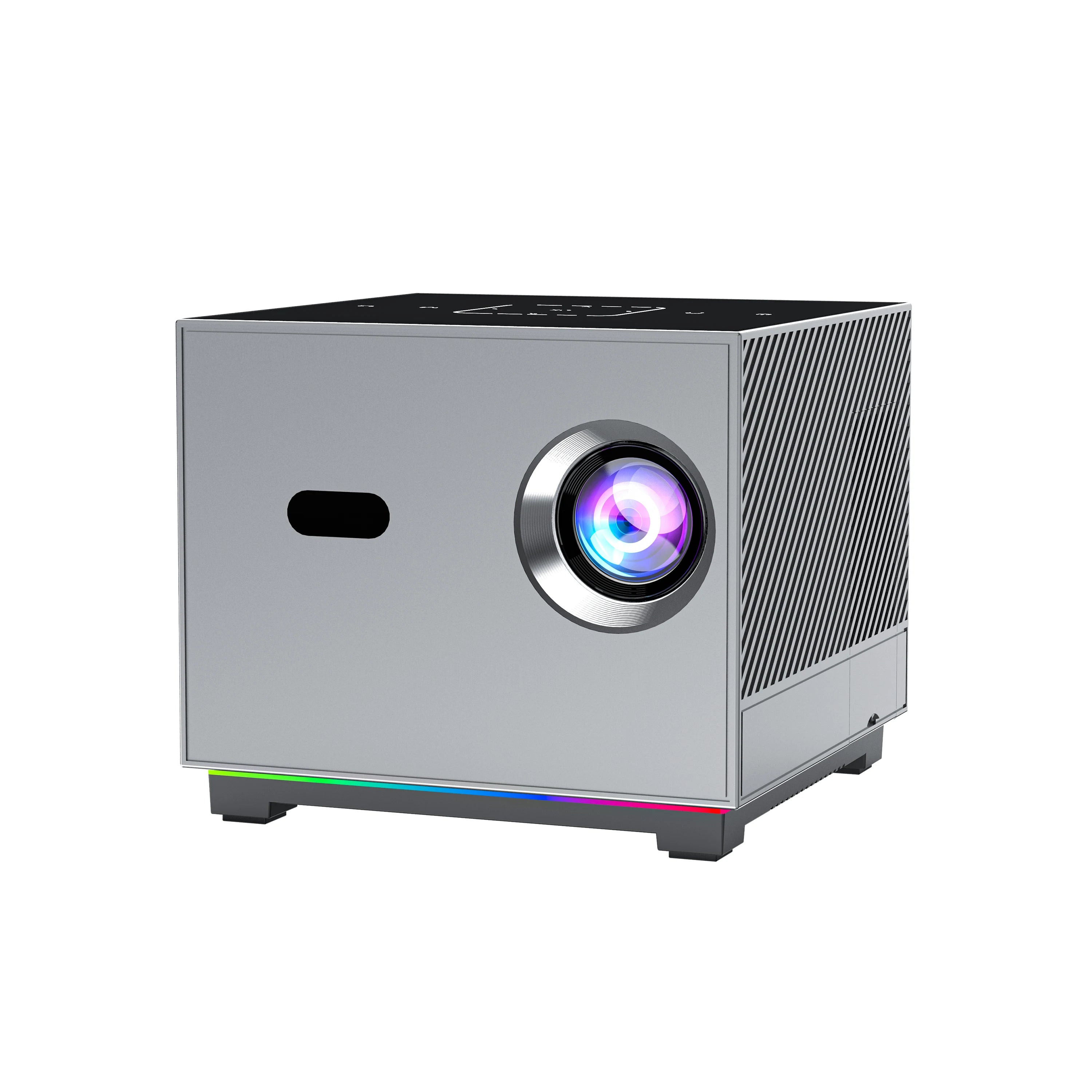 XNANO 4K portable mini projector with Android OS, WiFi, and Bluetooth for home cinema, streaming, or travel use